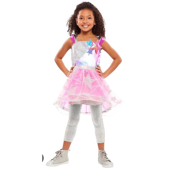 Girl’s 4-6 Barbie Star Light Adventure Galactic Princess Dress Halloween Costume - Picture 1 of 9